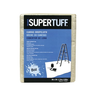 Trimaco Supertuff 9 Ft. W X 12 Ft. L Canvas Drop Cloth 1 Pk