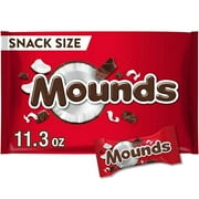 MOUNDS Dark Chocolate and Coconut Snack Size, Candy Bag, 11.3 oz