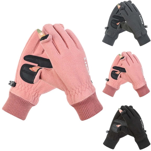 Moocorvic Winter Fleece Gloves for Men Women, Touch Screen Windproof Gloves for Cycling, Hiking, Driving, Outdoor