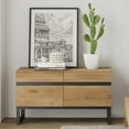 thumbnail image 2 of Wampat 35.4" Modern TV Stand for TVs up to 50 Inch, Wood Entertainment Center, 2 of 8