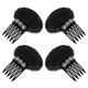 thumbnail image 1 of Black Rhinestone Hair Clip Decorative Hair Comb for Wedding 4Pcs, 1 of 5