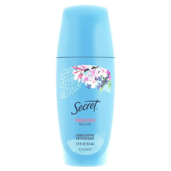 Secret Roll-on Antiperspirant Deodorant for Women, Powder Fresh, 1.8 fl oz