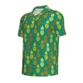 thumbnail image 2 of Rocae Pineapples1 for Men's Short Sleeve Polo Shirt, Quick Drying Performance Moisture Wicking Sports Men's Golf Shirt XX-Large, 2 of 9