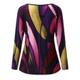 thumbnail image 3 of Womens Athletic Tops Shirt Light Womens Shirts Tech Pack Long Sleeved Tee Running Tee Shirts Short Sleeve Athletic Women Loose Fit Long Sleeve Shirt Women plus Compression And Purple S, 3 of 3