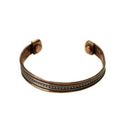 Mogul Wrist Healing Chakra Grounding Copper Silver Brass Magnetic Wrist Bracelet