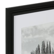 Mainstays 11x14 Picture Frame with Black Matte for 8x10 Photos Traditional Gallery Wall Frame