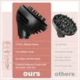 thumbnail image 2 of AFDD Wave Curl Diffuser Attachment for Dyson Airwrap HS01 HS05 HS08 Upgraded Hair Diffuser Nozzle Dome and Diffuse Modes to Dryer Faster and Define Curls Hair, 2 of 8