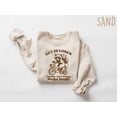thumbnail image 1 of Get In Loser Sweatshirt, Trouble Ain't Gonna Make Itself Sweatshirt, Funny Raccoon Sweatsh - Sand - XL, 1 of 3