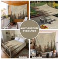 thumbnail image 6 of Brown Forest Tapestry for Bedroom Wall Hanging Tapestry, Vintage Tree Farmhouse Botanical Ceiling Backdrop Tapestries Poster Blanket Wall Decor for Teens Room Living Room Dorm 39" x 59", 6 of 8