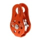 thumbnail image 5 of Soidarity Polea de escalada en roca, poleas de montañismo para cordones de 8-12mm, equipo de rapel, accesorio de trabajo aéreo, equipo de transporte al Naranja 2piezas Soidarity CBP183328, 5 of 6