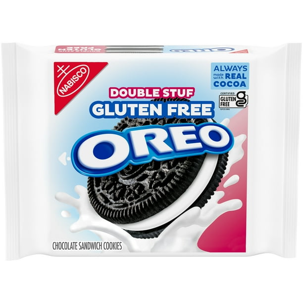 Oreo Double Stuf Gluten Free Chocolate Sandwich Cookies 14 03 Oz Walmart Com