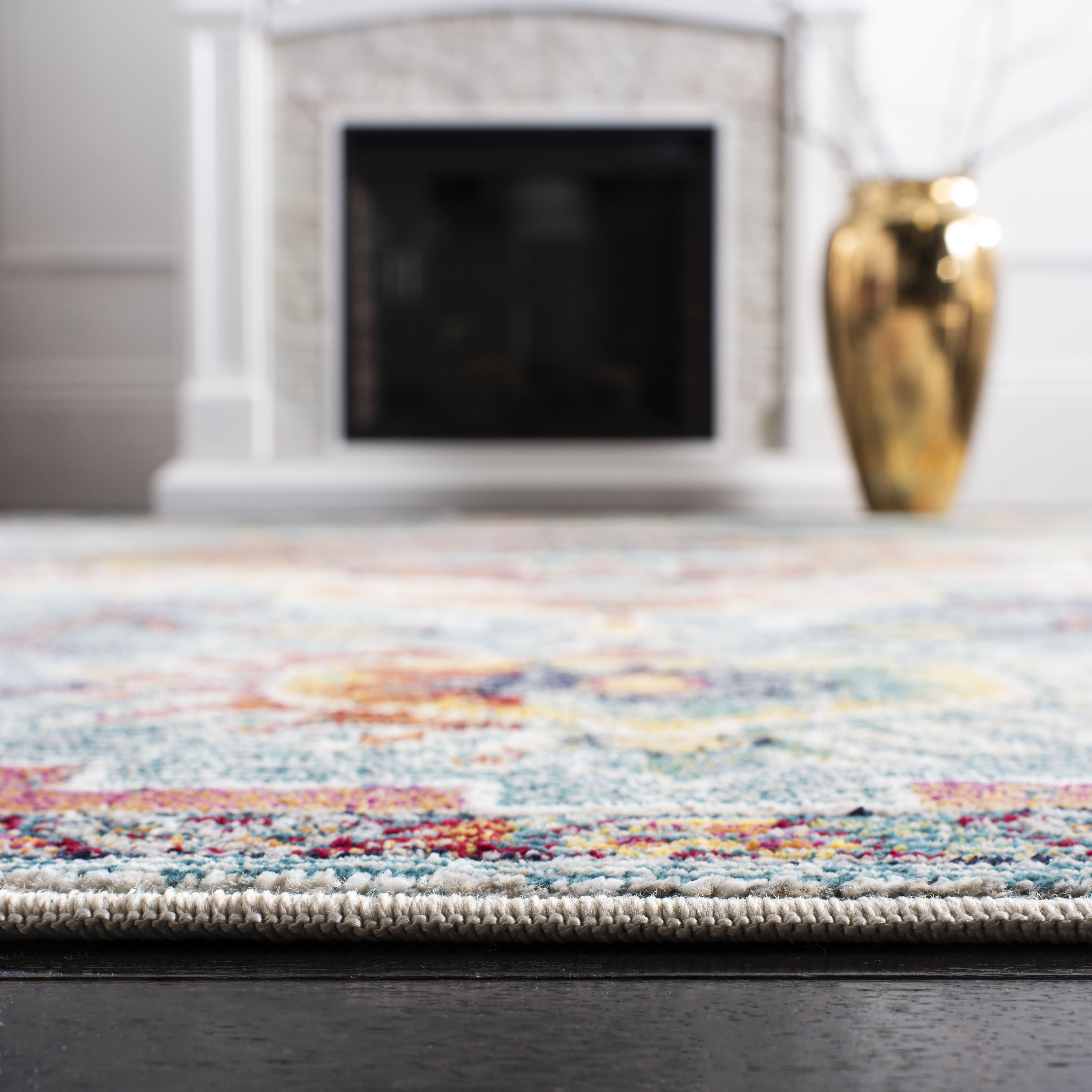 Safavieh Crystal 5' x 8' Rug in Teal and Red - image 4 of 9