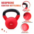 thumbnail image 2 of Kettlebell RitFit de hierro fundido recubierta de neopreno de 20 lb, 2 of 9