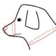 thumbnail image 3 of Bozal de malla transpirable para perros: correas ajustables, transpirable, anti-mordeduras/masticado/ladridos, para perros pequeños/medianos/grandes, 3 of 4