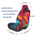 thumbnail image 3 of Wukai Colorful Abstract Swirls Full Set Car Seat Covers with Soft Padding Universal Auto Front Seats Protector and Cushion Mat, 3 of 5