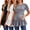 Black/White/Medium Grey, variant on Weardear 3 Pack Maternity Shirts Short Sleeve Peplum Pregnancy Tunic Top Double Pleated Casual Babydoll Blouse for Women
