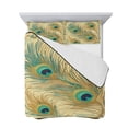 thumbnail image 7 of Peacock Feathers Twin XL Size Down Alternative Comforter, Lightweight Comforter Quilt Bedding Set with Pillow Shams Brown Turquoise Vintage Abstract All Seasons Bed Comforter Duvet Insert 68"x98", 7 of 7