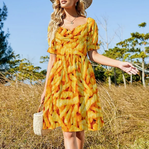 Cheetos Print Sleeveless Dress summer clothes for women loose women's dress