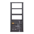 thumbnail image 2 of Industrial Style Metal Left Side Pier with 1 Compartment Gray - Saltoro Sherpi, 2 of 5