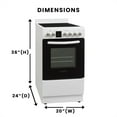 thumbnail image 2 of Equator 20" Electric Cooking Range 4 Ceramic Burner CONVECTION OVEN+AIR FRYER SS, 2 of 9