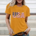 thumbnail image 2 of ibiyuan America 250 Shirt Anniversary Womens T Shirts Casual Crew Neck 4th Of July Shirts Short Sleeve Clothes Independence Day Womens Shirts Casual Fashion Funny Tops, 2 of 7