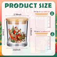 thumbnail image 2 of 10 tarros de cristal navideños vintage de Ziliny para velas, 210 ml, 2 of 6