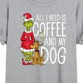 thumbnail image 3 of All I Need Is Coffee And My Dog - Women's Oversized T-Shirt, 3 of 6