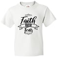 thumbnail image 3 of Inktastic Cancer Awareness Faith Over Fear Youth T-Shirt, 3 of 5