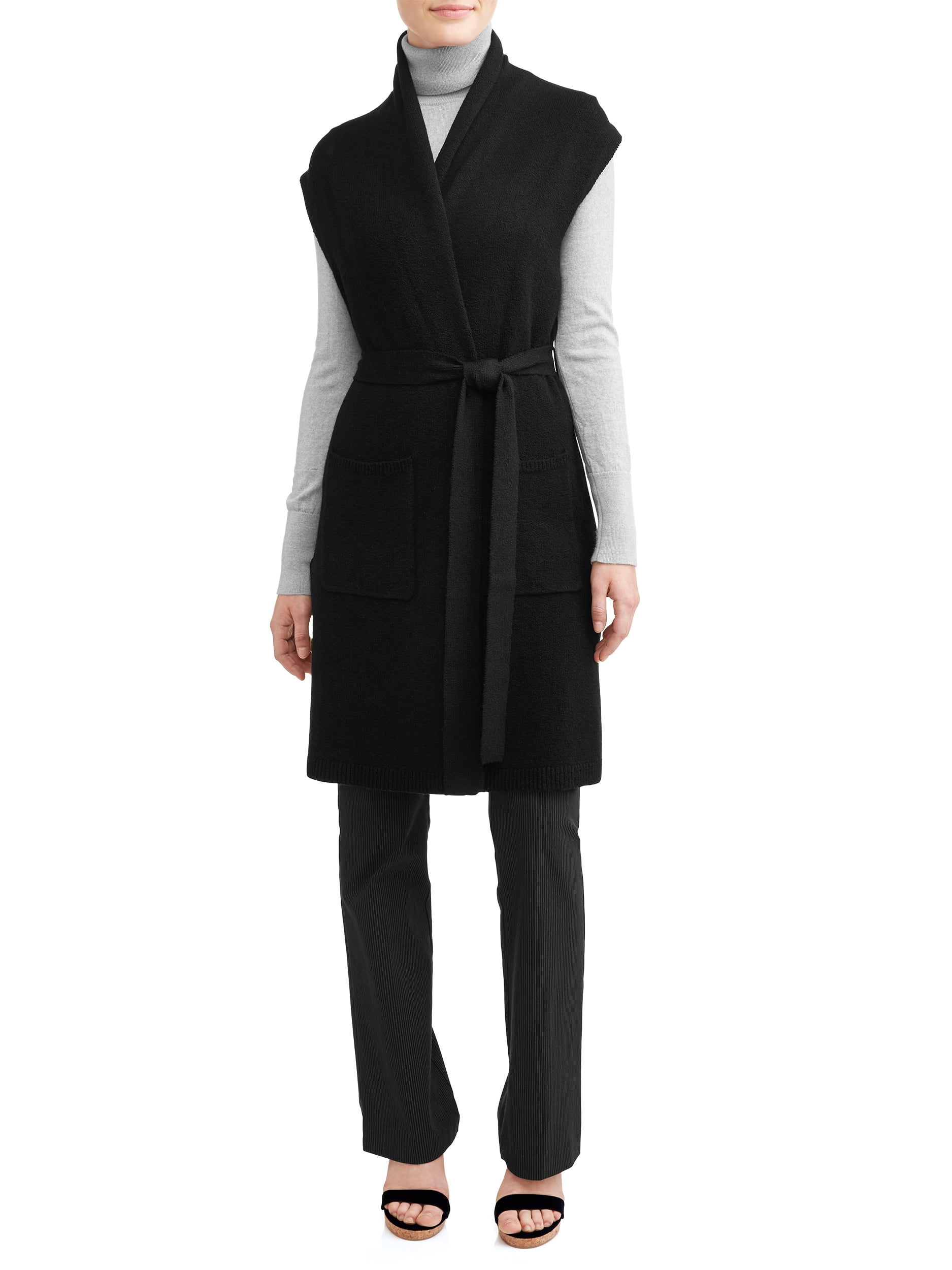 Belted Sweater Vest 