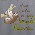 thumbnail image 3 of CafePress - The Sloth Is My Spirit Animal Zip Hoodie - Zip Hoodie, Classic Hooded Sweatshirt with Metal Zipper, 3 of 4