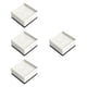thumbnail image 5 of 4 elevadores de muebles para cama, altura ajustable, antideslizantes, protectores de suelo. Blanco 78x78x4cm, 5 of 9
