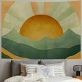thumbnail image 2 of Creowell  Boho Sage Green Tapestry, Abstract Mountain Golden Sun Nature Tapestry Wall Hanging for Bedroom, Modern Minimalist Landscape Tapestries Poster Blanket College Dorm Home Decor 40x60inch, 2 of 6