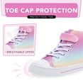 thumbnail image 4 of FUNCOO PLUS Toddler Kids Sneakers Girls High Top Canvas Shoes, Ombre, Size 12, 4 of 6