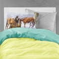 thumbnail image 2 of Horses eating Hay in the Snow Fabric Standard Pillowcase, 2 of 2