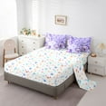thumbnail image 5 of Castle Fairy Cartoon Flowers Axolotl Bedding Comforter Set,Plaid Grid King Bedding Sets, 5 of 8