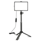 Professional LED Video Light, Bi-color Photography Light with Wireless Remote, 8-inch Adjustable Tripod Stand, Perfect for Studio Video Recording