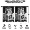 thumbnail image 2 of Blackout Kids Curtains,Lion Reading Newspaper Childrens Insulated Curtains Set Of 2,Bedroom Essentials,Toddler Room Decor 42x54in(106x137cm), 2 of 4