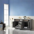 thumbnail image 2 of Ivy 60" Marble Countertop Double Vanity w/o Mirror Gray, 2 of 8