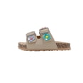 thumbnail image 3 of bebe Girl's Sandals – Adjustable Footbed Sandals with Cherry Charm, Flower Charm & Multi Charm Buckle Slides for Girls, 3 of 7