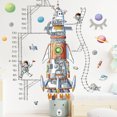 thumbnail image 3 of Tabla de crecimiento de altura de astronauta pegatinas de pared para niños Peel and Stick calcomanías de pared extraíbles para decoración para sala de estar para habitación de niños JAMW Sencillez, 3 of 5