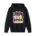 thumbnail image 6 of oqasdz Girls Hoodies 100 Days of School Cute Graphic Hooded Sweatshirt Athletic Playwear Long Sleeve Pullover Loose Fit Casual Outwear, 6 of 6
