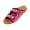 Pink, variant on Everyday Walking Shoes, Bohemian Slip-Ons, Woven Edge Slides, Women Slide Sandals With Double Buckle Comfortable Orthopedic Footbed Arch Support Flip Flops Summer Slippers, Black 6
