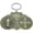 Olive green, variant on Saint Benedict Medal Wall Decor Keychain, Vintage Alloy Religious Charm