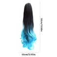 thumbnail image 3 of Uxgjfwu Clamping Ponytail Wig with European Style, Long Curly Hair Extension for Volume, Easy Wear Pony Tail Hair Piece, 3 of 6