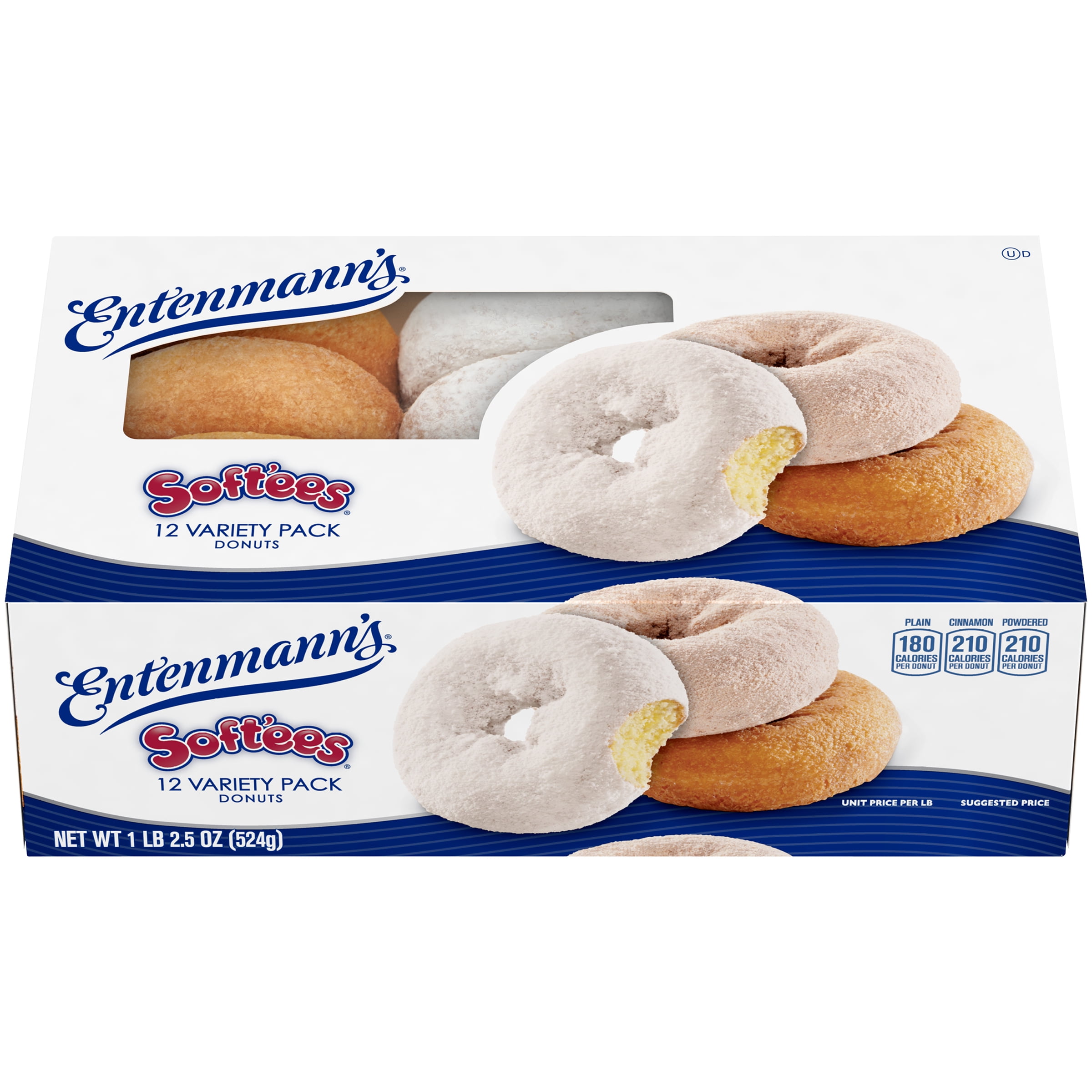Entenmann's Soft'ees Variety Pack Donuts, 12 count Walmart