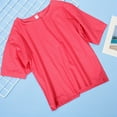 thumbnail image 4 of TABLETREANDS Blusa Rosa Plus Size Manga Corta Mujer Y, 4 of 7