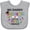 AC-Heather Grey, variant on Inktastic My Daddy Graduated and I'm Super Proud Boys or Girls Baby Bib