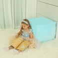 thumbnail image 3 of Blue Unicorn Bean Bag Chair for Girls Room Decorations, Toy Organizers and Storage, Gifts for Girl, Large Size 22 x 24 Inch (STUFFING NOT INCLUDED), 3 of 7