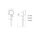 thumbnail image 5 of Low-Voltage Aluminum Black Outdoor Landscape Path Flood Light LED Clear Glass, 5 of 11