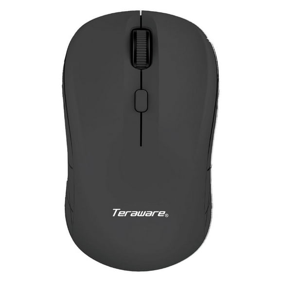 Mouse inalámbrico Teraware MO-211W 1600 dpi, 4 botones, receptor usb, usa 1 pila AA, negro
